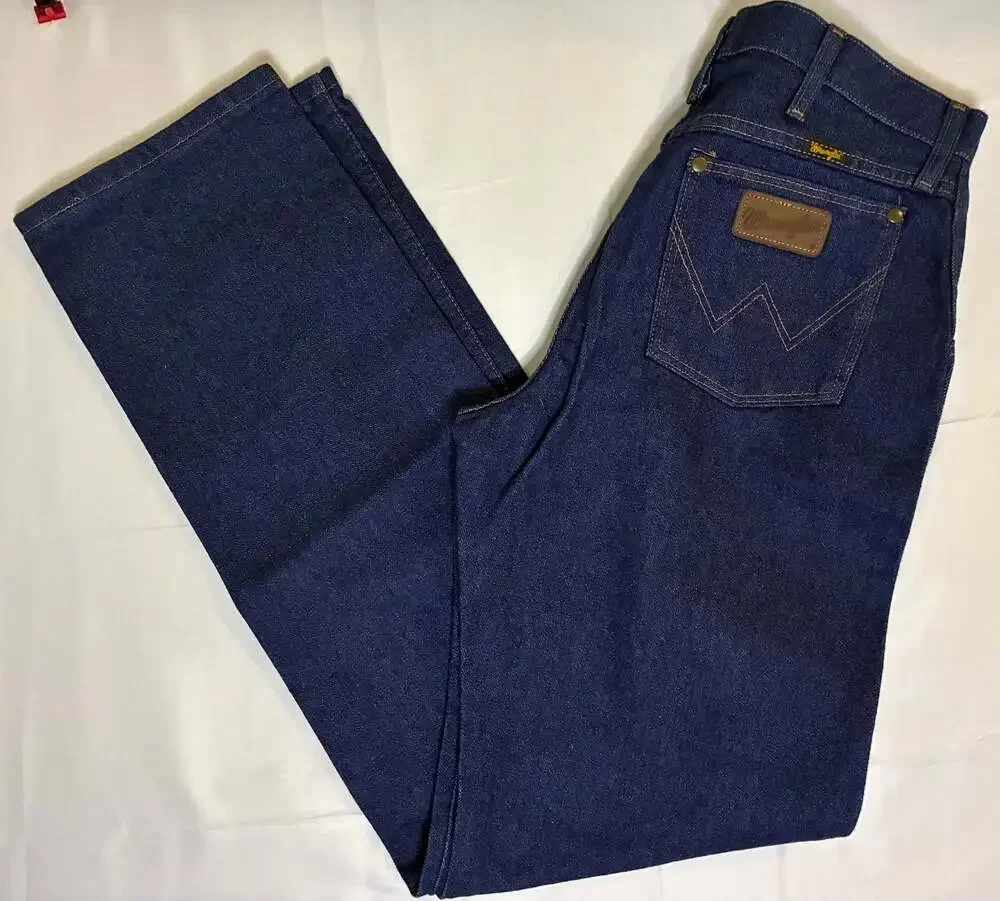 Wrangler Mens Cowboy Cut Slim Fit Reg Fit Dark Wash Denim Jeans 31x34 47MWZPW